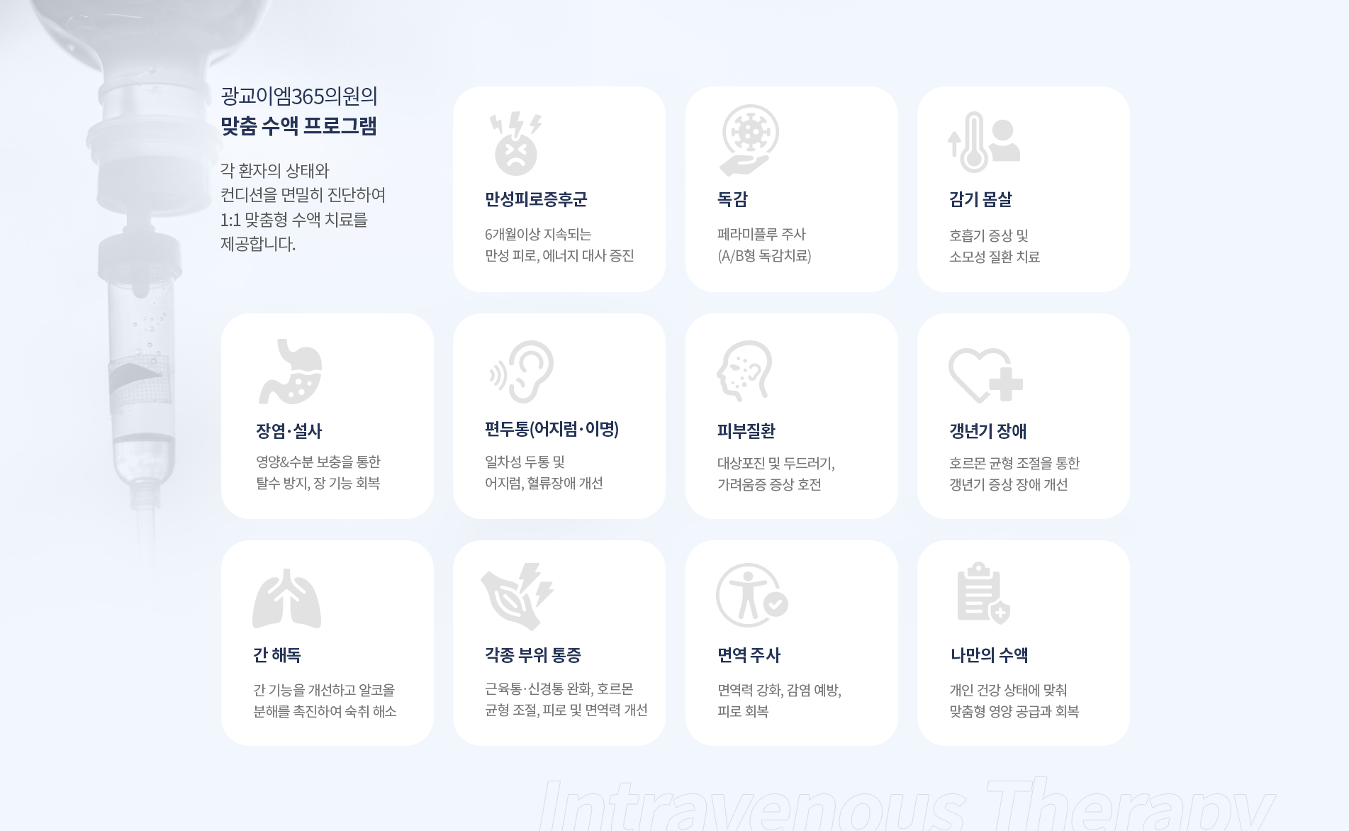 맞춤 수액 프로그램
